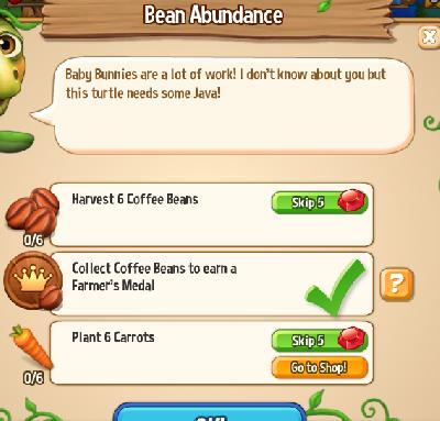 royal story bean abundance tasks