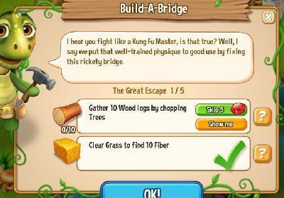 royal story build a bridge tasks