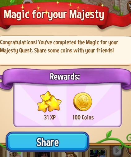 royal story magic for your majesty rewards, bonus