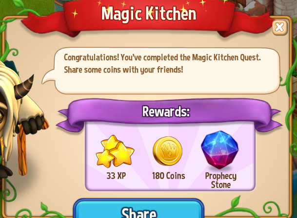 royal story magic kitchen rewards, bonus