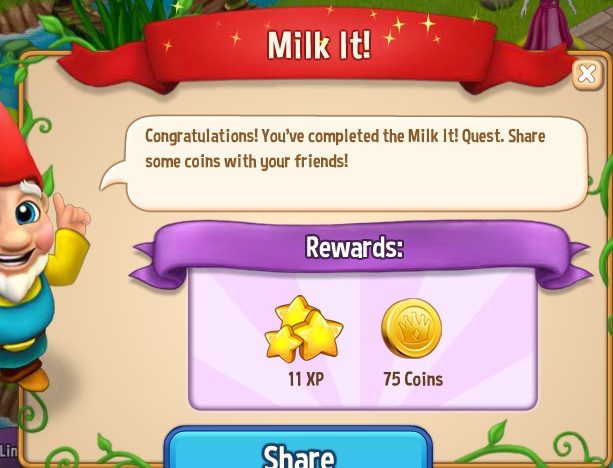 royal story milk it rewards, bonus