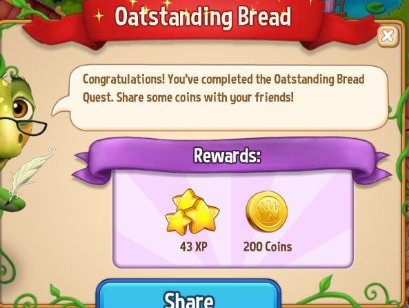 royal story oatstanding bread rewards, bonus