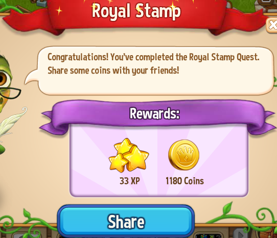 royal story royal stamp rewards, bonus