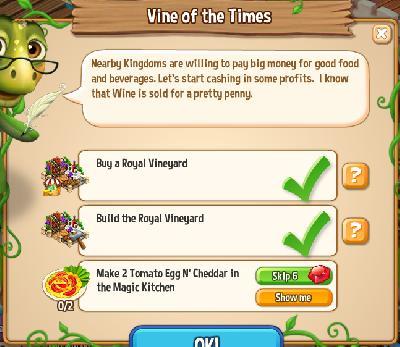 royal story vine of the times tasks