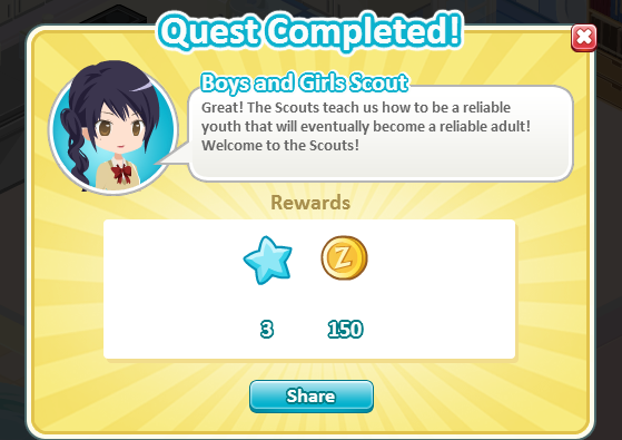social life boys and girls scout rewards, bonus