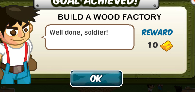 social wars build a wood factory rewards, bonus