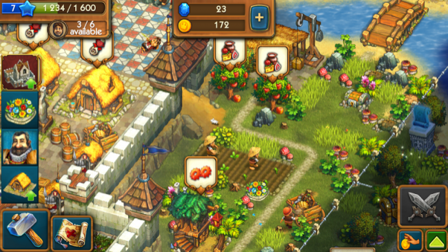 where do you get the items for field of feasting tribez and castlez
