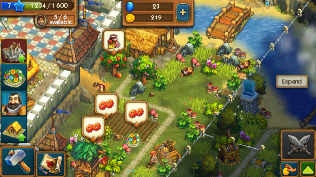 where do you get the items for field of the ages tribez and castlez