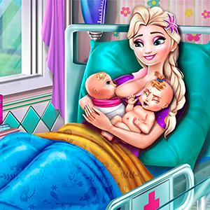 elsa mommy twins birth GameSkip