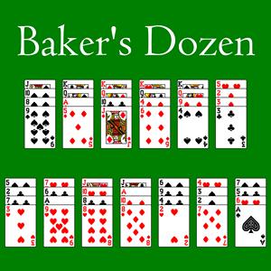 solitaire baker s dozen GameSkip