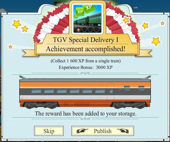 trainstation tgv special delivery i rewards, bonus