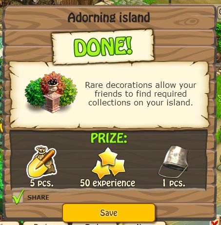 zombie island adorning island rewards, bonus
