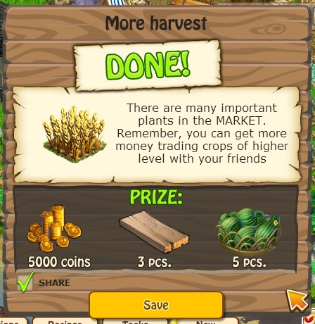 zombie island more harvest rewards, bonus