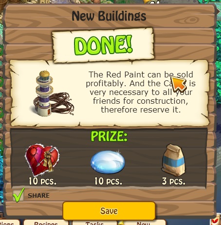 zombie island new building rewards, bonus